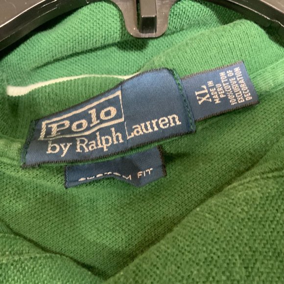 Polo Ralph Lauren Shirt Men XL Big Pony Rugby Retro Logo Button Design Green Str - Picture 3 of 8